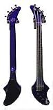 Fender blue ashbory fretless elecric bass guitar with gig bag