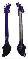 Fender blue ashbory fretless elecric bass guitar with gig bag