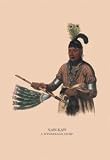 Paper poster printed on 20 x 30 stock. Naw-Kaw (A Winnebago Chief)