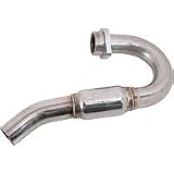 05-07 SUZUKI RMZ450: FMF POWERBOMB HEADER - STAINLESS STEEL (POLISHED SILVER) by FMF