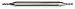 Alfa Tools DE51423S 1/16 HSS Miniature Double End Mill 4 Flute Stub