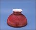 Aladdin 10 Inch Cased Ruby Red Ribbed Glass Shade N302