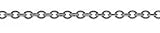 Platinum 0.9mm Cable Chain Necklace - 16 Inch