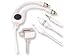 Apple AirPort Express Stereo Connection Kit with Monster Cables - Power / audio cable kit - mini-phone stereo 3.5 mm , mini-phone 3.5 mm / TOS Link (M) - RCA, TOS Link (M)