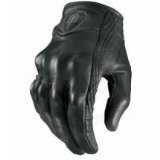 ICON PURSUIT LEATHER GLOVES STEALTH LG 3301-0333