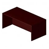 Rectangular Desk Shell, Rich Wood Veneer, Mahogany, 72w x 36d x 29h (BSXBW2101NN)