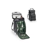 New Martini Tote Elegant Travel Case Tote Black w/Green Convenient Exceptional Nice Excellent Pretty