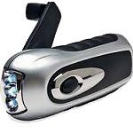 Wind-up dynamo eco friendly LED torch and phone charger - full connector kit