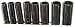 9 Pcs 1/4 Dr. Deep Impact Socket Set - Metric