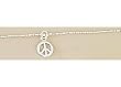 Signature Peace Sign Anklet