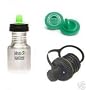 Klean Kanteen Eco Friendly 12oz Stainless Steel Sippy Bottle with Two Avent Sippy Spouts and One Sports Cap