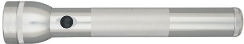 3 D Cell LED Flashlight, Silver