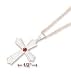 Sterling Silver Pointed Cross Pendant