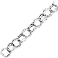 14kt. White Gold, 8 6.2mm Charm Bracelet by Fred Meyer Jewelers