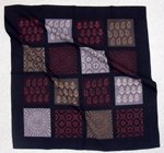 ケララコットンバンダナ　インド綿　メタルブロックプリント　951の画像