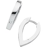 14K White Gold Hinged Earring