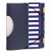 Project Sorter,10 Dividers,Removable Index,Letter,Multicolor