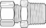 Parker Hannifin 1/2 T X 1/2 Nptf Tank Fitting