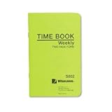 Weekly Time Book for 21 Employees, 2 Page, 6-3/4x4-1/8 WLJS802