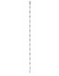 1 Carat 14 Section Bezel Set Diamond Chain Bracelet 14K White Gold