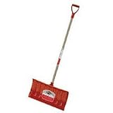 Garant NPP21KDU Nordic 21-Inch Poly Blade Snow Pusher Stained Ash Handle Dark, Red