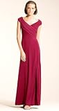 TADASHI OFF-THE-SHOULDER MATTE JERSEY GOWN