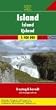Iceland Road Map (Country Road & Touring): Cityplan, Ortsregister, Entfernungen in km