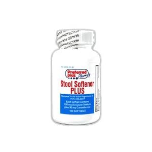 Stool Softener Plus Tablets for Relief of Constipation - 100 Ea by Stool Softner