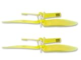 Two (2) Replacement Yellow Main Rotors for Mini Infrared Remote Control Electric Helicopters