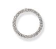 14k White Gold & Diamond Circle Pendant (0.25ctw)