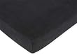 Animal Safari Fitted Crib Sheet for Baby and Toddler Bedding Sets by JoJo - Solid Black Microsuede