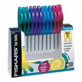 Fiskars 95017197 Children's Safety Scissors Classroom Pack, 5 Blunt Tip, 12/pack