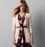 Ann Taylor Loft Women's Butter Cream V-Neck Cardigan