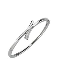 CleverEves 14K White Gold 1 4 Cttw Journey Diamond Bracelet
