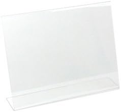 Beemak AHS A 11X8.5 Slant Back Table Tent/Sign Holder, 11" Width x 8.5" Height (Pack of 25)