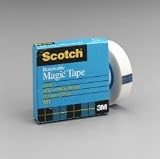Electrical Tape: Removable Tape, 1" Core,1/2"x1296", Transparent, Sold as 1 roll