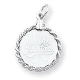 21d1nWCvJcL. SL160  Sterling Silver Merry Christmas Disc Charm