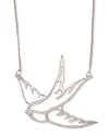 Silver Toned Bird Necklace