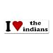 I Love The Indians Bumper Sticker