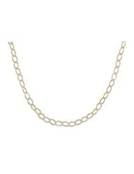 16" 14/20 Gold Filled Oval Textured Link Necklace