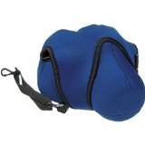 Zing BLUE 502-202 Large Neoprene Camera Case for DSLR Cameras with 18-55mm lens, 50mm or 55-200mm lens