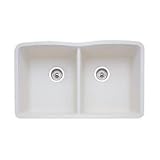 Blanco 511-700 Blancodiamond Double Bowl Kitchen Sink, Biscuit