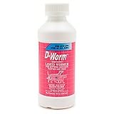 Farnam D-Worm Liquid Wormer for Cats and Dogs, 8 fl oz.