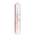 Taufkerze rosa 50 x 265 mm mit Namen und Datum kostenlosee Beschriftung