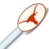 NCAA Texas Longhorns - Drapery/Curtain Finials Rod Set