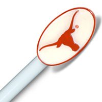NCAA Texas Longhorns - Drapery/Curtain Finials Rod Set