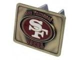 GHNHC127 Half-Time Football San Francisco 49ers Trailer Hitch Receiver Tube Cover/Insert for 2 inch and/or 1 1-4 inch Hitch Receivers