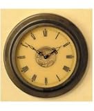 Arroyo Craftsman C140-M2-GW-VP Pasadena Clock in Verdigris Patina with Gold White Iridescent glass