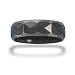 Faceted Black Tungsten Carbide Men's Ring