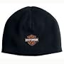 Harley-Davidson� Bar & Shield Logo Knit Cap, 100% cotton with a Bar & Shield logo patch on the front. One size fits most, 99483-07V
